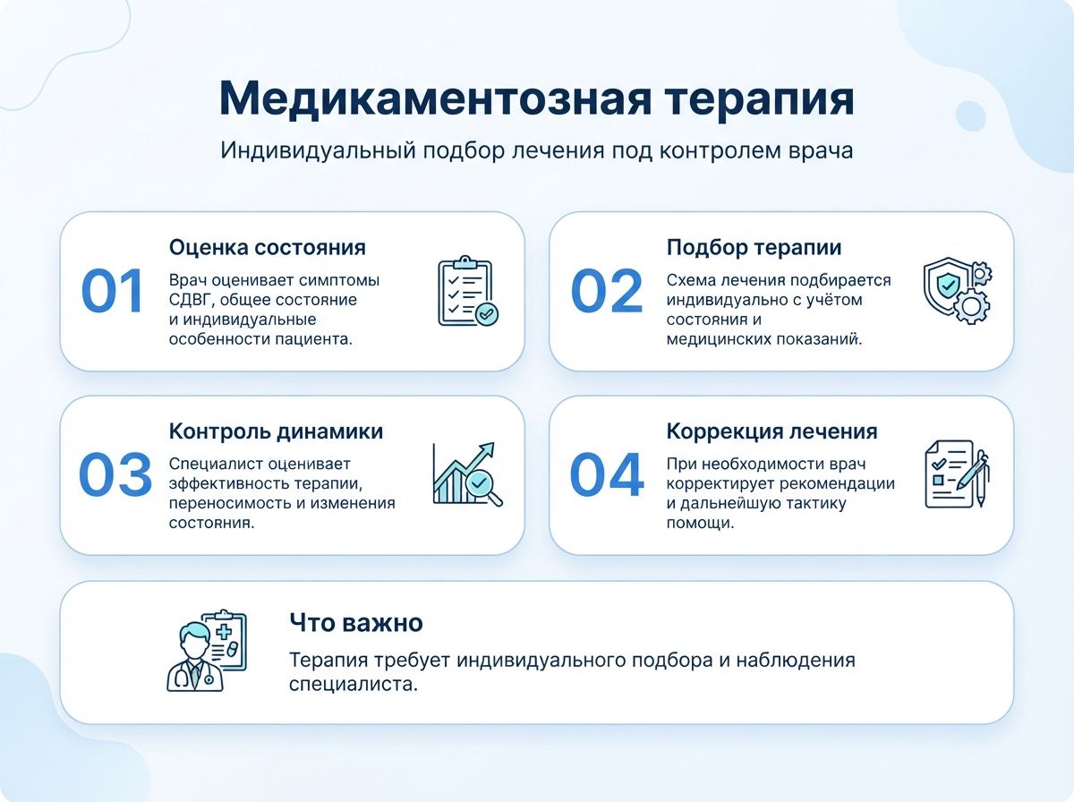 Лечение СДВГ в Надыме у детей и взрослыхинфографика