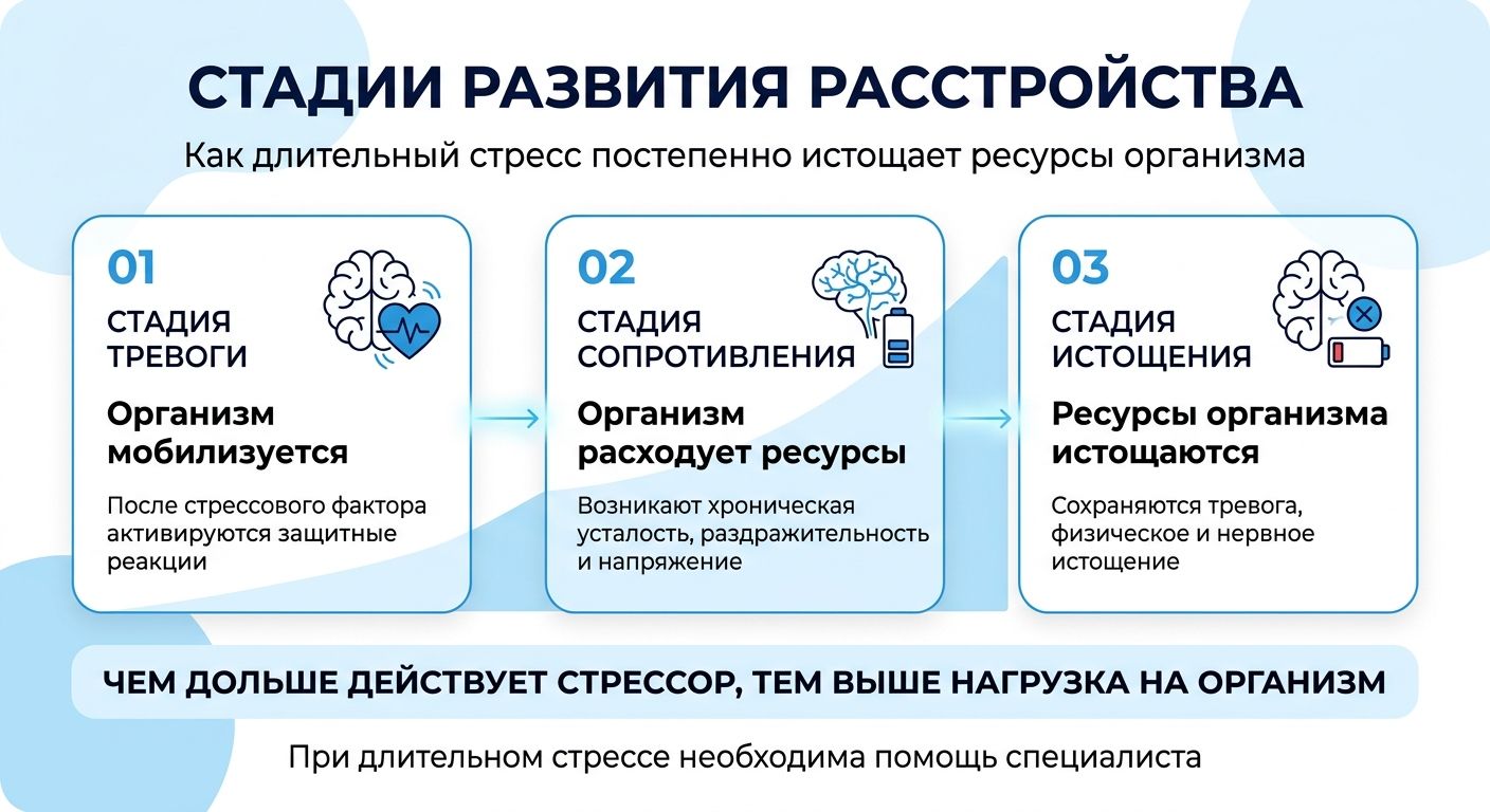 Лечение стресса в Надыме инфографика